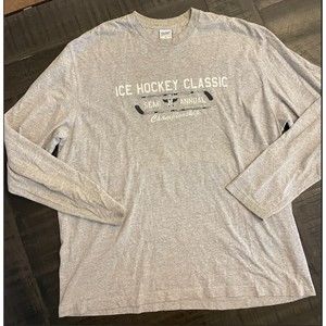 Men's Long Sleeve Hockey T Shirt- Sz XL